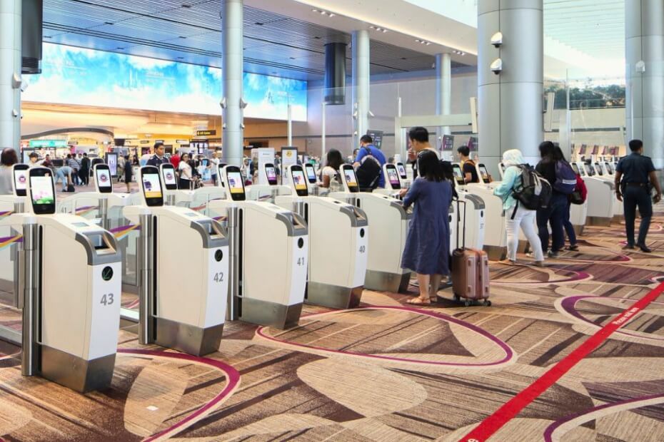 Máquinas de leitura de passaporte em Dubai.